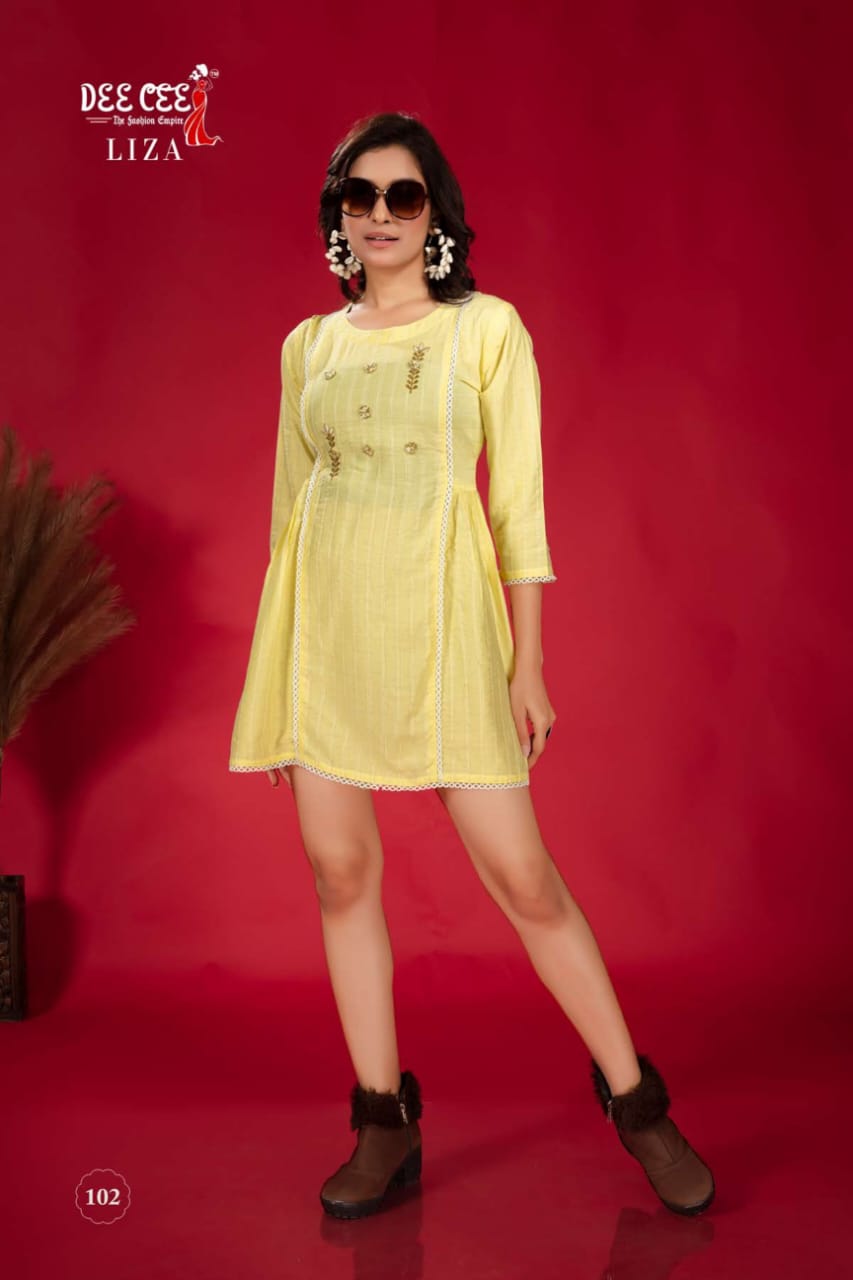 Liza By Deecee Short Designer Kurtis Catalog